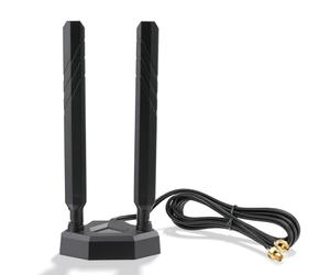 Eightwood Antenne de carte mère de jeu WiFi 7 avec base magnétique compatible avec ASUS ROG Strix X870E-E/B850-I, TUF Gaming B850-PLUS/ X870-PLUS, ProArt X870E-CREATOR, ROG Crosshair X870E Hero