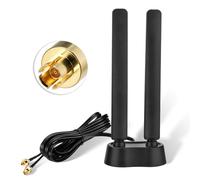 Eightwood Antenne de carte mère Wi-Fi 7 tri-bande pour PC de jeu ASUS | ASUS Q-Antenna Remplacement pour ROG Strix, TUF Gaming, ProArt, Prime WiFi 7 Series Carte Mère, Base Magnétique et Câble de 2