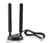 Eightwood Antenne de carte mère WiFi 7 WiFi 6E avec base magnétique compatible avec ASUS ROG Strix X870E-E/B850-I, TUF Gaming B850-PLUS/ X870-PLUS, ProArt X870E-CREATOR, ROG Crosshair X870E Hero