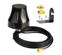 Eightwood Antenne extérieure 4G LTE étanche - Antenne dôme omnidirectionnelle avec support mural d'angle en L, joint en silicone, câble de 3 m, adaptateur SMA/RP-SMA/TS9 pour routeur LTE, MiFi IoT