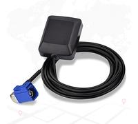 Eightwood Antenne GPS Antenne Voiture Antenne GPS Autoradio 1575MHz Fakra C Adaptateur Angle Droit RG174 Câble pour Golf GPS Système Navigation Récepteurs GPS Voiture DVR GPS Module Antenne Suivi