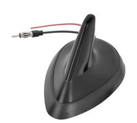 Eightwood Antenne Toit FM/AM Antenne Requin pour Voiture avec amplificateur Signal Répartiteur d'autoradio du véhicule aileron de Requin Adaptateur DIN avec câble d'extension 20CM