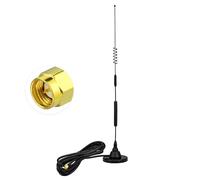 Eightwood Antenne Voiture 4G LTE 10dBi SMA mâle antenne omnidirectionnelle 3 Mètres de câble Base magnétique Convient pour Hotspot sans Fil Modem routeur véhicule Voiture Camion RV Bus Van