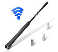 Eightwood Antenne Voiture Autoradio 23cm FM/Dab Antenne Radio de Toit Universelle avec 3 Adaptateurs (M4/M5/M6) avec Fonction de Réception FM/Dab