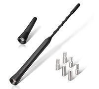 Eightwood Antenne Voiture FM Dab Mini Antenne Voiture Courte 6,5cm + 23cm antenneAutoradio de Toit Remplacement Universelle antenneAuto avec Fonction de Réception FM Dab Puissante