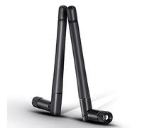 Eightwood Antenne WiFi 2.4G/5G Dualband Antenne WiFi MIMO RP SMA WLAN 2 pièces pour Carte Cartes PCI WLAN Routeur sans Fil Bluetooth Multi-Way