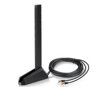 Eightwood Antenne WiFi 7 Tri-Band 2,4 GHz 5 GHz 6 GHz pour ASUS ROG Strix B850-E X870E-E ASUS ROG Maximus Z890 TUF Gaming B850 Z890 Carte mère de jeu WiFi 7 Routeur avec pied magnétique + câble de 2 m