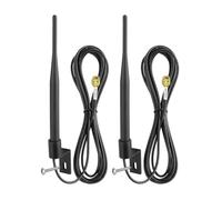 Eightwood Antenne WiFi Double Bande 2.4 GHz 5GHz 6dBi Antenne WiFi d'extérieur étanche avec Support + rallonge RP-SMA de 300 cm pour routeur Wi-FI, amplificateur de portée, amplificateur de Signa