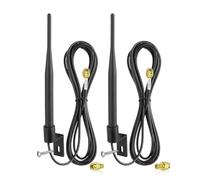 Eightwood Antenne WiFi extérieure 6dBi double bande 2,4 GHz 5 GHz 5,8 GHz Antenne WiFi étanche avec support RP-SMA/SMA avec câble RG174 de 300 cm pour routeur Wi-Fi, caméra de surveillance IP
