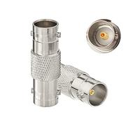 Eightwood BNC-Adapter 75 Ohm SDI-Stecker BNC Buchse auf BNC Buchse, Hohlstecker für HD-SDI/3G-SDI/4K/6K SDI-Videokamerakabel, 2er-Pack