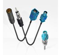 Eightwood Câble d'antenne d'autoradio Fakra Z mâle vers DIN mâle Fakra Z femelle vers DIN femelle Câble adaptateur universel véhicule convertisseur Connect Audio Head Unit Antenne