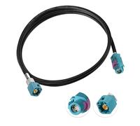 Eightwood Câble HSD LVDS Z Fémale à Mâle 100 cm 535 4 Core pour BMW F30 F10 F25 F15 Audi VW Mercedes Citroen Peugeot - Vidéo Audio Rear View Backup Camera Retrofit Navigation