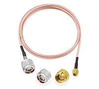 Eightwood Câble N Mâle vers SMA Mâle câble 1m RG316 | Faible perte pour antenne 4G LTE, hotspot, amplificateur mobile et routeur industriel