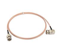 Eightwood Câble SDI BNC Mâle Angle Droit vers Mâle Droit 1m 3ft RG179 Coaxial 75ohm HD 4K 2K HD Câble Transfert de Données Stable pour ULTRAHD CB Radio BMCC Blackmagic BMPCC HD Caméra Vidéo Flexible