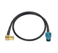 Eightwood Câble SMB Fakra Câble Fakra Z mâle à fiche SMB Angle Droit RG174 30cm pour Antenne Dab Haut Parleurs Voiture Dab AM/FM Blaupunkt Pioneer Clarion Alpine JVC