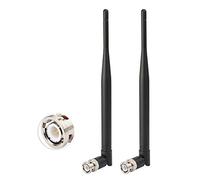 Eightwood Lot de 2 Antennes 433MHz 3dBi, Antenne BNC Mâle Double Bande UHF/VHF, pour Radio Alinco/Icom/Uniden, Récepteur Radio, Modules RF Homematic CCU2/CC1101