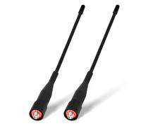 Eightwood Lot de 2 antennes radio bidirectionnelles 20,3 cm, VHF/UHF double bande SMA femelle flexible pour talkie-walkie UV-5R UV-82