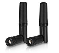Eightwood Petite Antenne WiFi 2 Pièces Double Bande 2,4 GHz 5,8 GHz RP SMA Antenne pour PC Ordinateur de Bureau Carte PCIe Routeur WLAN Caméra de Recul sans Fil