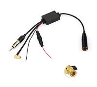 Eightwood Séparateur Antenne Dab+/FM/AM Actif pour Autoradio, Amplificateur de Signal avec Câble SMB 34.5cm, Compatible avec Autoradios Pioneer, Sony, Alpine, Blaupunkt - sans Antenne Supplémentaire