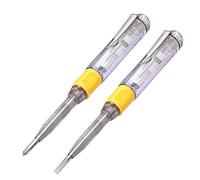 Eightwood Testeur de Tension Testeur de secteur Tournevis Électrique Stylo Électrique testeurTension 220v Tournevis à Fente Electrify Détecteur Volt T Électrique 100-500V (Lot de 2)