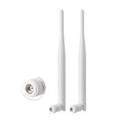 Eightwood WiFi Antenne 2.4GHz 5GHz WLAN Antenne 6dBi Double Bande RP SMA pour routeur WiFi, Carte réseau PCI, Carte mère PC, caméra de Surveillance Bluetooth, Point d'accès WiFi, Modem Hotspot