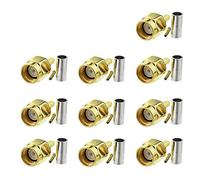 Eightwood WLAN Adaptateur WiFi RP SMA Connecteur RP-SMA PCB Bricolage Montage PCB Droit Sertir 10 Pcs pour RG174 RG316 LMR100 Câble RF Antenne WiFi routeur Module sans Fil