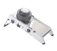 Eighty Mandoline Trancheuse Réglable 18 Types de Trancheuse à Légumes Professionnelle Coupe-Légumes en Acier Inoxydable Coupe-Légumes Multifonction Trancheuse à Légumes pour Fruits Gaufres Blanc