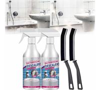 Eigoods Stubborn Stains Cleaner, Bathroom Descaler Cleaner, Bathroom Descaler Foam Cleaners Spray, Multipurpose Bathrooms Foam Cleaners, for Bathtub, Toilet, Glass, Faucet (2)