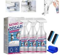 Eigoods Stubborn Stains Cleaner, Bathroom Descaler Foam Cleaner Spray, Shower & Bathroom Cleaners Spray, All-Purpose Rinse Cleaning Cleaning Liquid for Home Bathrooms Kitchen (3PCS)