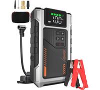 Eigotrav PD-JA2 Banque de puissance de démarrage de voiture avec compresseur d'air , 150PSI 6000A courant de pointe banque de puissance de démarrage pour 6,0L essence et 7,0L moteur diesel