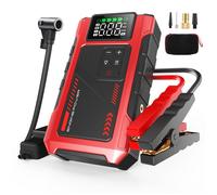 Eigotrav U2 Démarreur de voiture 6000A avec compresseur d'air 150PSI Batterie Externe 12000mAh Jump Starter 12V Rouge