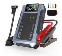 Eigotrav U2 Démarreur de voiture 6000A avec compresseur d'air 150PSI Batterie Externe 12000mAh Jump Starter 12V Bleu