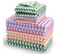 EigPluy Chiffon Nettoyant Microfibre,Lot de 12 Chiffons de Torchons de Cuisine Microfibres,Ultra Absorbant Chiffon Torchons de Vaisselle,25 * 25cm,Couleurs Mixtes