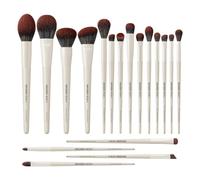 EIGSHOW MUA Pro Ensemble De Pinceaux De Maquillage 18 Pcs Pinceaux De Maquillage Ensemble De Outils de maquillage professionnels Pour Fond De Teint Pinceau Anti-Cernes (Beige)