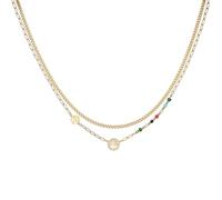 Eigso Double Layers Colliers en or pour les femmes Hommes vie de l'arbre pendentif chaîne Collier pour femme