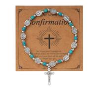 Eigso hommes chapelet bracelet Saint Benoît médaille bracelets pour homme baptême prière Wristlet