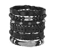 Eigso Punk Belt Bracelets pour hommes Biker Grunge Bracelet pour les années 80 Party Western Cowboy Wristlet