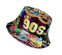 Eigso Unisexe Mode été Plage Extérieur Seau Chapeau pour Femme Hommes Vintage Tendance Hip Hop Night Club Chapeau de pêcheur pour Femme Homme
