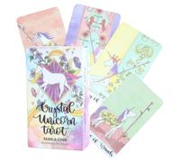 EIH1 1 Pièces Crystal Unicorn Tarot, Tarot Divinatoire, Jeu de Tarot, Carte Tarot, Jeux de Tarot, Pas Besoin de Livre Guide