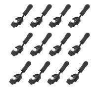 EIH1 12 pcs Curseur Fermeture Eclair ClipsableCurseurs de Fermeture Éclair ClipsablesZip Fermeture Eclair Plusieurs TaillesRemplacement Instantané pour VesteManteauValise Noir