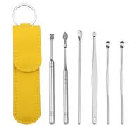 EIHI 1 ensemble nettoyeur oreilles adulte ear cleaning nettoyeur d'oreille nettoyant oreille adulte Nettoyage D'oreille en Acier Inoxydable Avec sac de rangement
