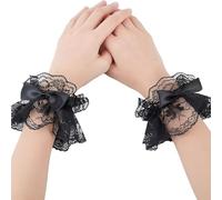 EIHI 1 Paires nœud papillon Lolita Dentelle Poignets Qualité supérieure et noblesse Poignet Poignet Dentelle Femmes Gants de Nouveauté Gants de Bal pour Femmes Conduite Robe de Soirée de Mariage