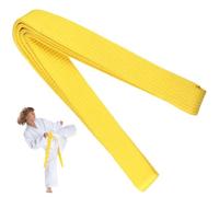 EIHI 1 Pièce 180 CM Ceinture judo ceintures de judo, de karaté, d'arts martiaux, karaté, judo, en polyester, pour karaté, arts martiaux（Jaune）