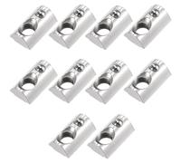 EIHI 10 Pcs M6 T-Slot Nut, Profilé Aluminium T Slot, Elastic Nut Slot T Sliding Nuts Spring Nuts Fasteners