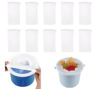 EIHI 10 Pièces Chaussette Skimmer Piscine,Filtre Skimmer,Chaussettes Filtrantes Réutilisables en Nylon Élastique,pour Filtration Efficace des Débris,Feuilles et Pollen