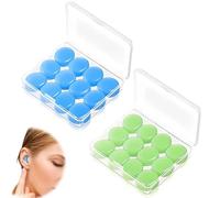EIHI 12 Paires Bouchon d'oreille pour Dormir, Boule Quies En Silicone Quies Moulables, Bouchons Doreilles Anti Bruit, Réutilisables Pour Sommeil Suppression Du Bruit Dormir Natation Ronflement