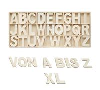 EIHI 156 Pièces Lettres de Majuscules en Bois,lettre en bois Lettres en Bois de A à Z,Decorative Lettre Alphabet en Bois,Mini Lettre en Bois,Pour DIY,L'artisanat,Décoration,Fêtes