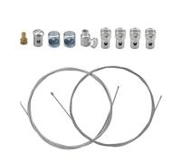 EIHI 2 Sets Câble de Gaz Accélérateur 1.3 Mètres Câble D'accélérateur Câble D'embrayage Ø2.5mm Universel avec Serre Câble pour Moto Tondeuse Quad(avec Serre-Câble)