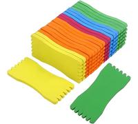 EIHI 20 pcs Bobines De Bas De Ligne De Pêche, Planche De Pêche d'Enroulement De Ligne，bobines de pêche en Mousse légère，Pour Tenir Les Lignes Et Hameçons, 5 x 12 Cm (Couleur Aléatoire)