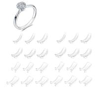 EIHI 24 Pièces Ajusteur bague invisible,Ajusteur de bague,Ajusteurs pour bagues,Ring Sizer Adjuster, Réducteurs de Bagues Pour bague trop grande
